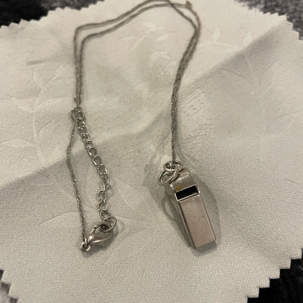 Vintage whistle necklace